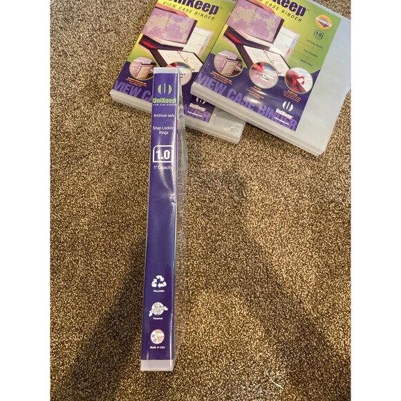 unikeep view caseunikeep view case binder 1 inch capacity set of 3 - Picture 3 of 4